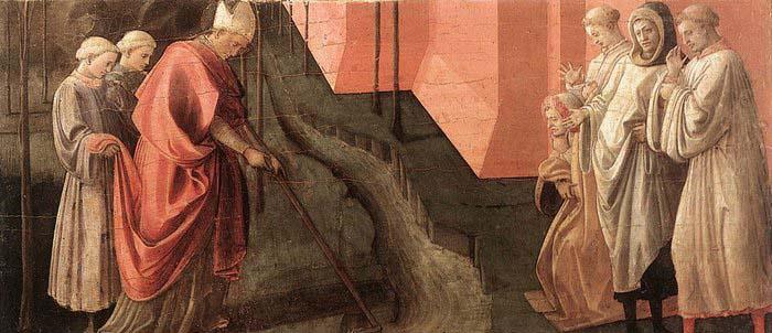 Fra Filippo Lippi St Fredianus Diverts the River Serchio Germany oil painting art